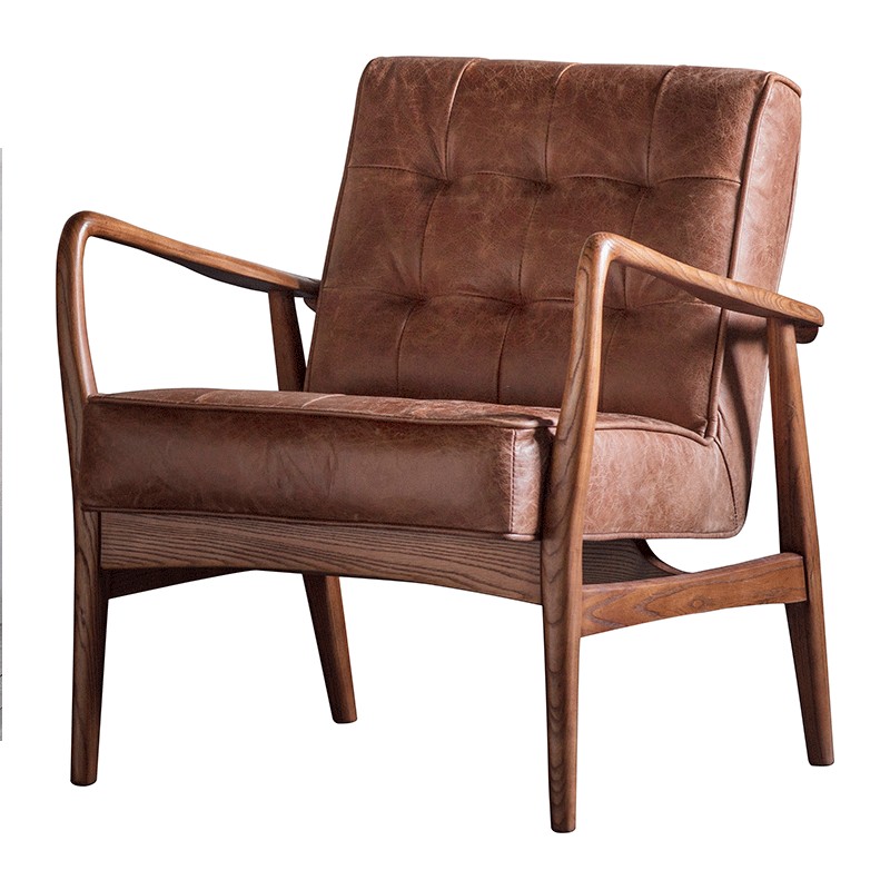 Humber Armchair Vintage Brown Leather