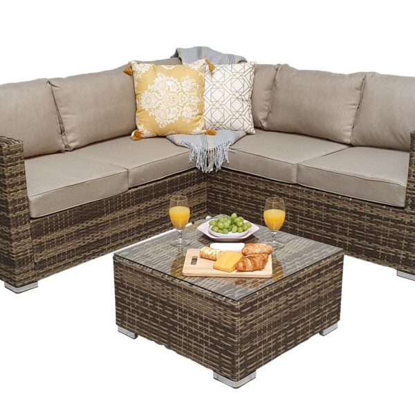 Dorchester Compact Corner Sofa With Coffee Table