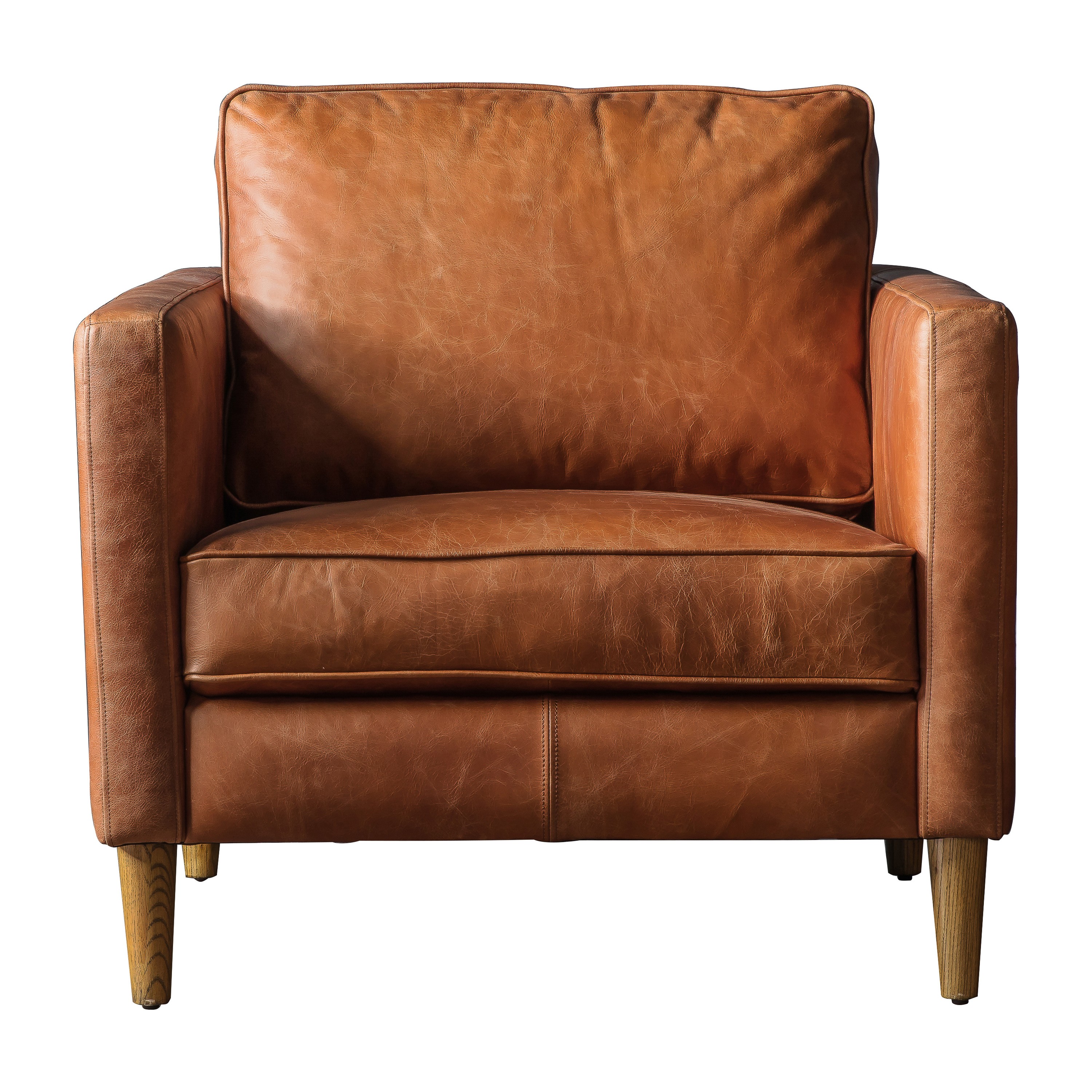 Churchill Vintage Brown Leather Chair